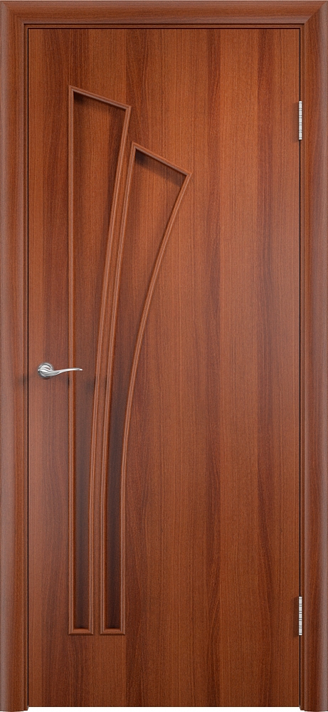 Двери - модель С-7, итальянский орех, покрытые ламинатной пленкой. Производитель Верда - Впечатляющее число разаботок остекления, природных оттенков - отличные фотографии.