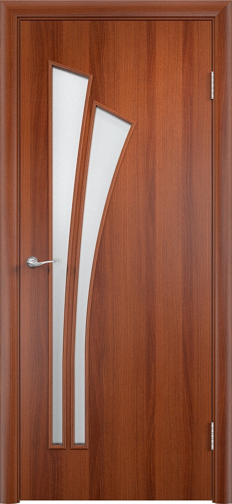 Модель дверей С-7, покрытые ламинатной пленкой. Компания Верда - Большое список вариантов природных оттенков, элементов цветных вставок - Эффектные экземпляры изображений.