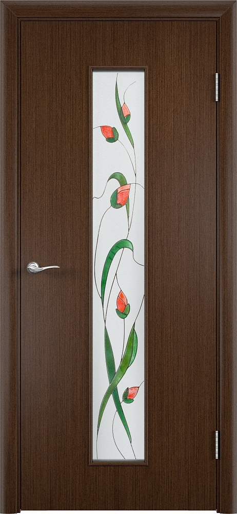 Дверные полотна С-21 Изумруд, шпонированные. Компания Верда - Большое количество вариантов природных оттенков, элементов цветных вставок - реальные картинки.