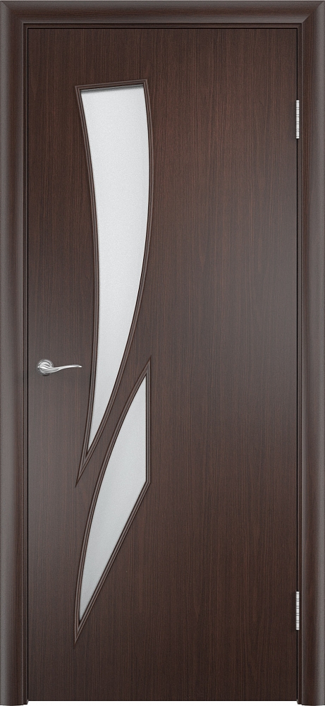 Дверные полотна С-2, венге, декорированные ламинатной пленкой. Компания Верда - Огромное число вариантов колеровки, остекления - Прекрасные экземпляры фоток.