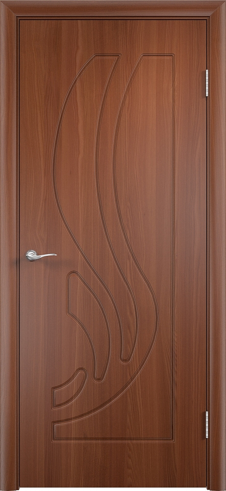 дверные полотна Лиана, итальянский орех, с поверхностью ПолиВинилХлорид. Фабрика Верда - Стильный комплект разработок - Легкий подбор по фотографиям.